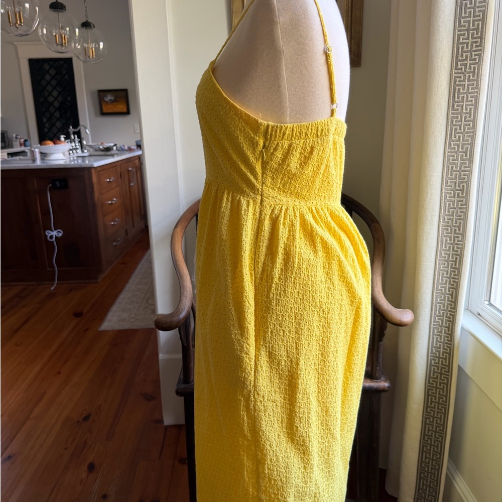 Yellow Eyelet Midi Sundress - Picture 5 of 6